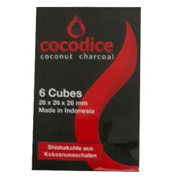 Natūrali kokoso anglis TOM Cocodise C26 Mini 6 cubes, 6vnt Natūrali kokoso anglis TOM Cocodise C26 Mini 6 cubes, 6vnt